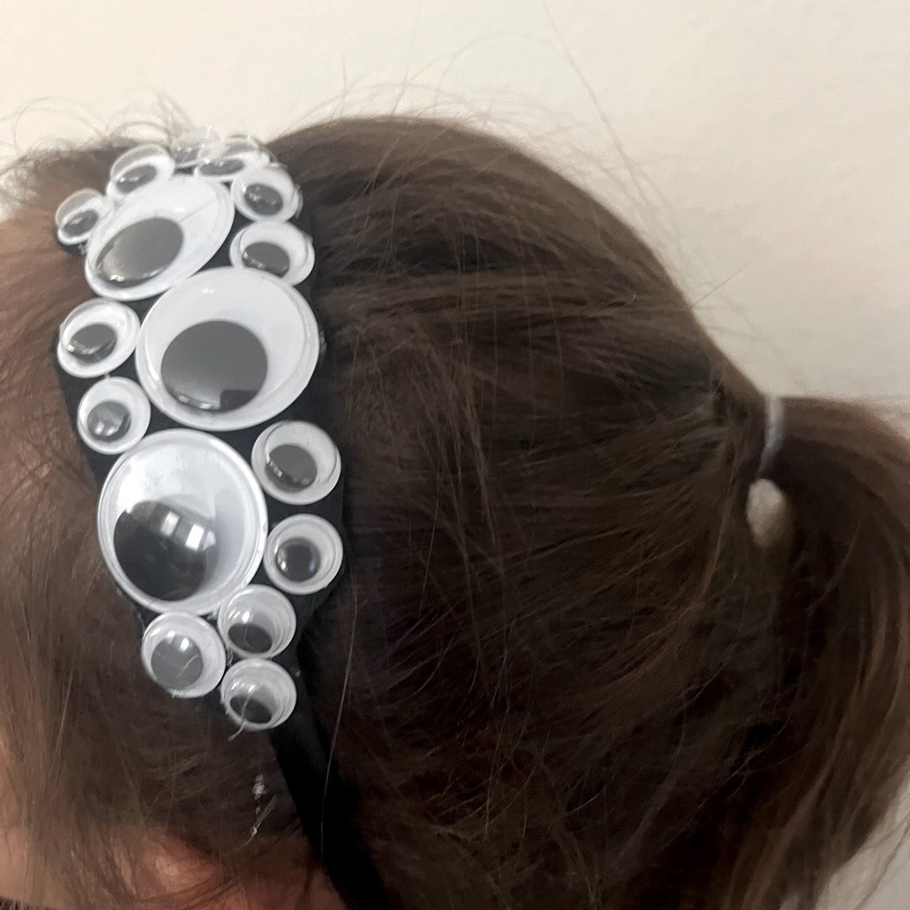 Handcrafted google eye Halloween hairband